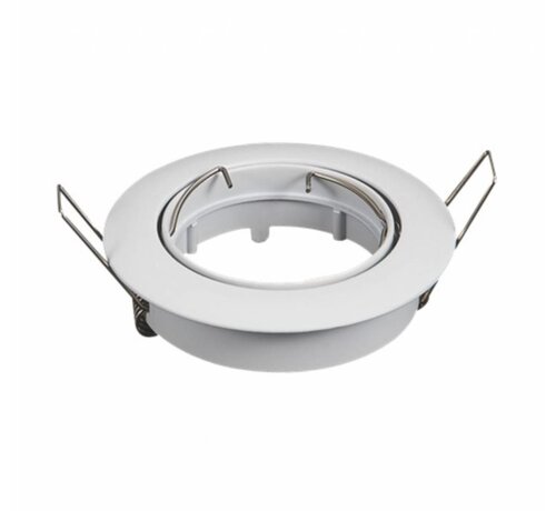 Inbouwspot wit - kantelbaar - zaagmaat 74mm - buitenmaat 82mm