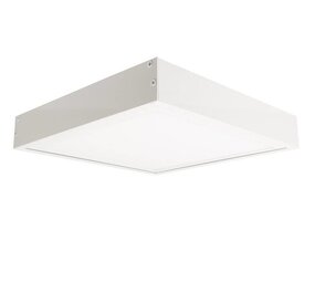 LCB LED Europe  LED paneel opbouw - 30x30cm Framesysteem - Wit aluminium - 5cm hoog incl. schroeven