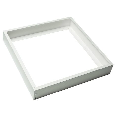 LCB LED Europe  LED paneel opbouw - 30x30cm Framesysteem - Wit aluminium - 5cm hoog incl. schroeven