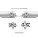 Spectrum voor de installateur LED TL buis armatuur - 120cm - Waterdicht IP65 - voor enkel LED TL buis
