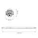 Spectrum voor de installateur LED TL buis armatuur - 120cm - Waterdicht IP65 - voor enkel LED TL buis