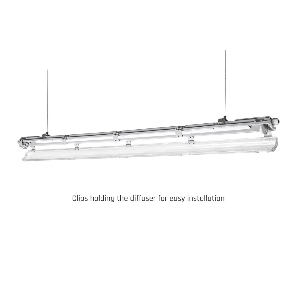 Spectrum voor de installateur LED TL buis armatuur - 120cm - Waterdicht IP65 - voor enkel LED TL buis