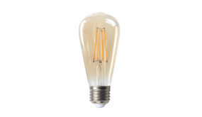 LED Filament lamp Edison Dimbaar - E27 Fitting ST64 - 4W 380Lm - 2200K Extra Warm Wit | Amber Gemeleerd Glas 6.4 cm - vervangt 40W LED Filament lamp Edison Dimbaar - E27 Fitting ST64 - 4W 380Lm - 2200K Extra Warm Wit | Amber Gemeleerd Glas 6.4 cm - vervangt 40W