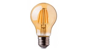 LED Filament lamp dimbaar - E27 A60 - 5W vervangt 50W - 2200K extra warm wit licht LED Filament lamp dimbaar - E27 A60 - 5W vervangt 50W - 2200K extra warm wit licht