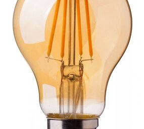 LED Filament lamp dimbaar - E27 A60 - 5W vervangt 50W - 2200K extra warm wit licht