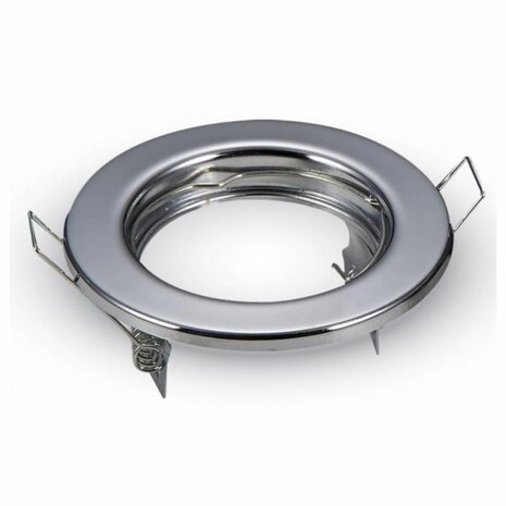 Aigostar OP=OP Inbouwspot chrome rond - niet kantelbaar - zaagmaat 60mm - buitenmaat 80mm Aigostar OP=OP Inbouwspot chrome rond - niet kantelbaar - zaagmaat 60mm - buitenmaat 80mm