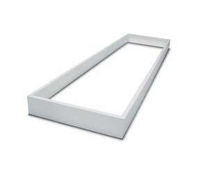 LCB LED Europe  LED paneel opbouw - 120x60cm Framesysteem - Wit aluminium - 5cm hoog incl. schroeven