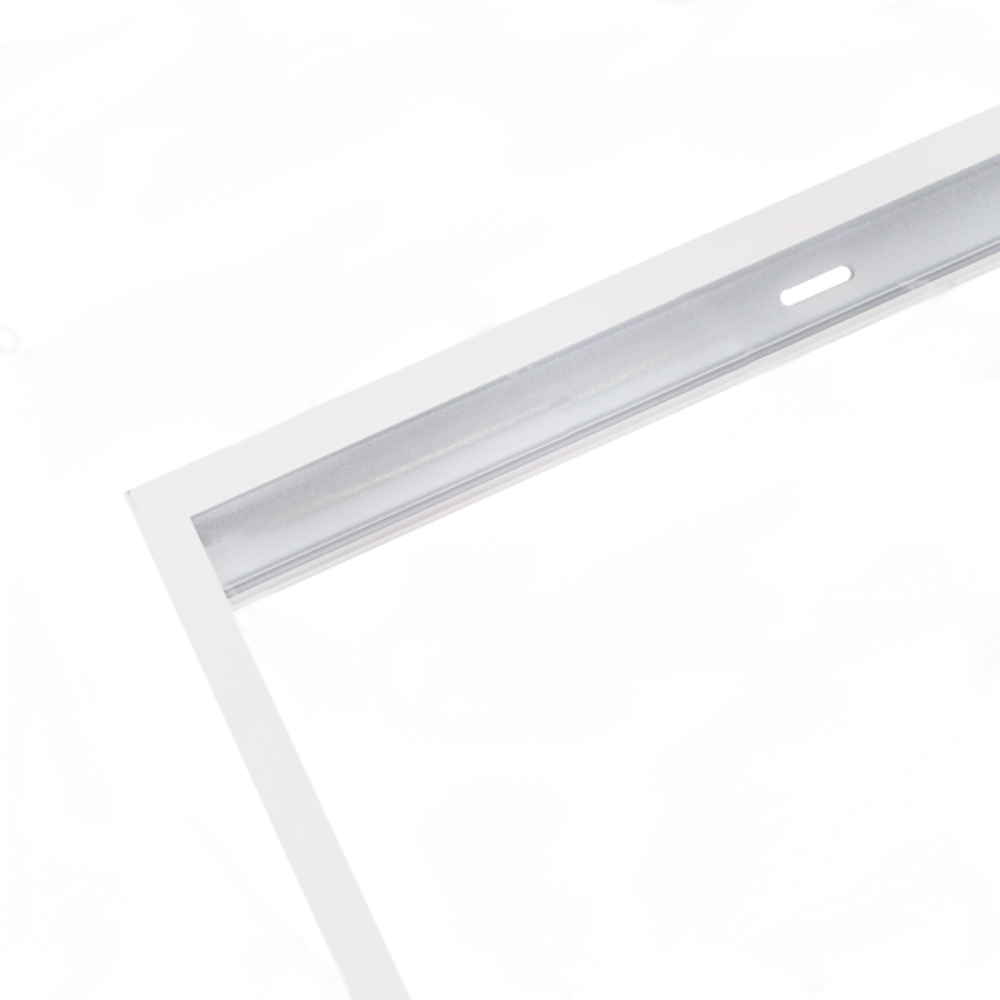LCB LED LED paneel opbouw - 120x60cm Framesysteem - Wit aluminium - 5cm hoog incl. schroeven