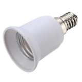 Verloopfitting E14 naar E27 wit max. 60W