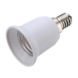 Verloopfitting E14 naar E27 wit max. 60W Verloopfitting E14 naar E27 wit max. 60W