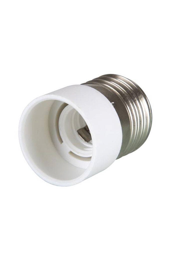 Verloopfitting E27 naar E14 wit max. 60W