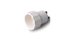 Verloopfitting GU10 naar E14 wit max. 60W Verloopfitting GU10 naar E14 wit max. 60W