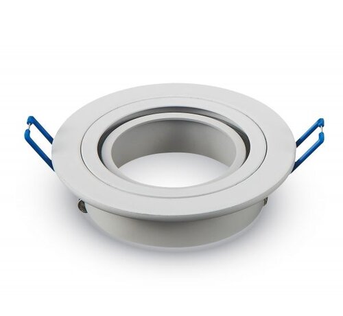 Inbouwspot wit rond - kantelbaar - zaagmaat 75mm - buitenmaat 92mm
