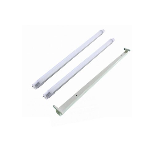 1.2m 36W LED TL armatuur + 2 LED TL buizen 3000K 830 Warm Wit compleet
