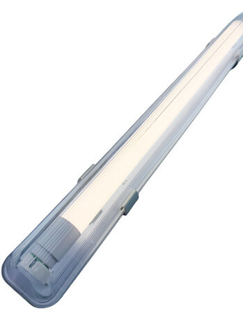 1.2m 18W LED TL Waterdichte armatuur IP65 + 1 LED TL buis 3000K 830 Warm Wit compleet 1.2m 18W LED TL Waterdichte armatuur IP65 + 1 LED TL buis 3000K 830 Warm Wit compleet