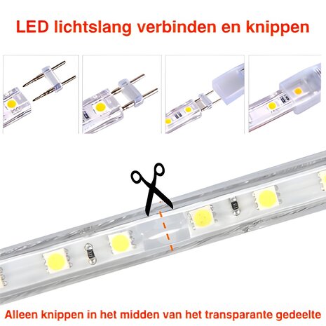 Aigostar OP=OP LED Lichtslang V1 - 50 meter 180leds p/m - 3000K warm wit licht Aigostar OP=OP LED Lichtslang V1 - 50 meter 180leds p/m - 3000K warm wit licht