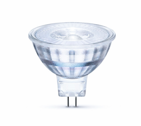 LED spot GU5.3 - MR16 LED - 3W vervangt 25W - 2700K warm wit licht - Glazen behuizing