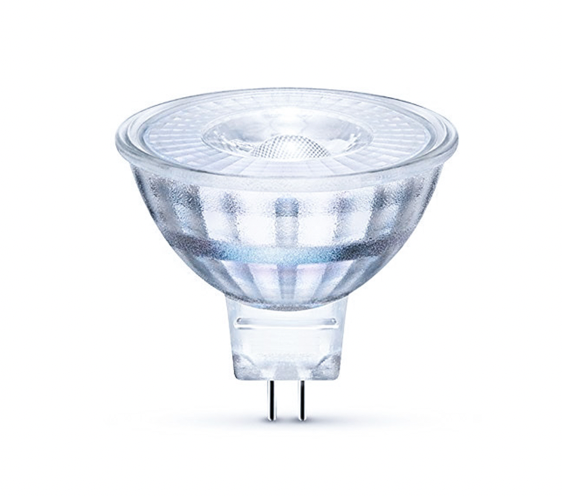 LED spot GU5.3 - MR16 LED - 3W vervangt 25W - 4000K helder wit licht - Glazen behuizing LED spot GU5.3 - MR16 LED - 3W vervangt 25W - 4000K helder wit licht - Glazen behuizing