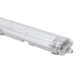 Spectrum voor de installateur LED TL buis armatuur - 60cm - Waterdicht IP65 - voor dubbele LED TL buis - Doorkoppelbaar