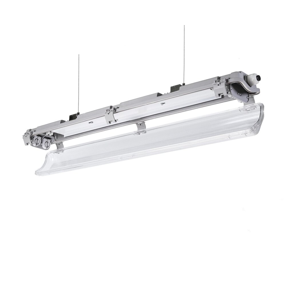 Spectrum voor de installateur LED TL buis armatuur - 60cm - Waterdicht IP65 - voor dubbele LED TL buis - Doorkoppelbaar