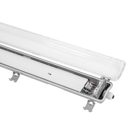 Spectrum voor de installateur LED TL buis armatuur - 60cm - Waterdicht IP65 - voor dubbele LED TL buis - Doorkoppelbaar