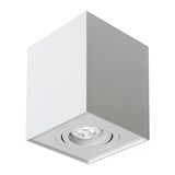Spectrum LED plafondspot - Cube vierkant -  Wit -  met GU10 fitting - kantelbaar - excl. LED spot Spectrum LED plafondspot - Cube vierkant -  Wit -  met GU10 fitting - kantelbaar - excl. LED spot