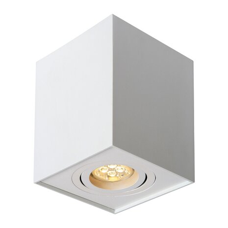 Spectrum voor de installateur LED plafondspot - Cube vierkant -  Wit -  met GU10 fitting - kantelbaar - excl. LED spot