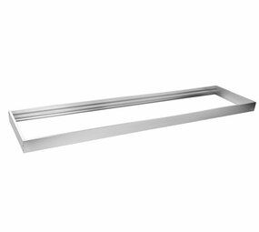 LED paneel opbouw aluminium - Zilver - 60x30cm frame systeem - 5cm hoog incl. schroeven