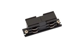 Spectrum 3-Fase Spanningsrail toebehoren | Koppelstuk - Verbindingsstuk gevoegd - i- connector - Zwart Spectrum 3-Fase Spanningsrail toebehoren | Koppelstuk - Verbindingsstuk gevoegd - i- connector - Zwart