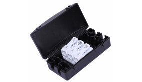 Lasdoos met kroonsteen - 3-aderig 0,25mm_ tot 2,5 mm_ - IP44 Lasdoos met kroonsteen - 3-aderig 0,25mm_ tot 2,5 mm_ - IP44