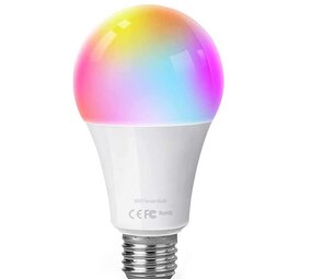 WiFi LED Lamp - E27 9W - RGB+CCT alle lichtkleuren - Bediening met de App