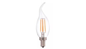 LED Filament lamp dimbaar - E14 C37 - 5W vervangt 40W -  2700K warm wit licht LED Filament lamp dimbaar - E14 C37 - 5W vervangt 40W -  2700K warm wit licht