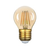LED Filament lamp dimbaar - E27 G45 - 4W vervangt 40W - 2200K extra warm wit licht