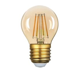 LCB LED Europe  LED Filament lamp dimbaar - E27 G45 - 4W vervangt 40W - 2200K extra warm wit licht