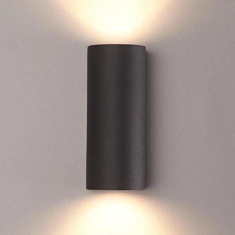 Spectrum voor de installateur  LED Wandlamp buiten |Up and Down -|Zwart| GU10