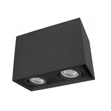 Spectrum voor de installateur LED plafondspot dubbel kantelbaar - Cube Zwart - GU10 fitting