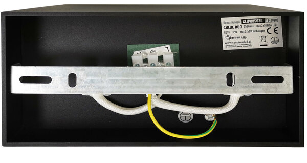 Spectrum voor de installateur LED plafondspot dubbel kantelbaar - Cube Zwart - GU10 fitting