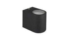 Spectrum voor de installateur: Betaalbare kwaliteit en veelzijdige LED-oplossingen LED Wandlamp Halfrond Zwart - GU10 fitting - IP44 - Geschikt voor 1 GU10 spot