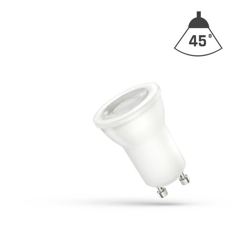 LED GU10 - ¯35mm - 4W vervangt 40W - 3000K warm wit licht