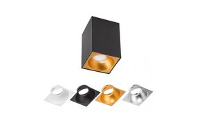 Spectrum LED plafondspot - Cube Mat Zwart 95x95x138 mm - Excl. LED Spot Spectrum LED plafondspot - Cube Mat Zwart 95x95x138 mm - Excl. LED Spot