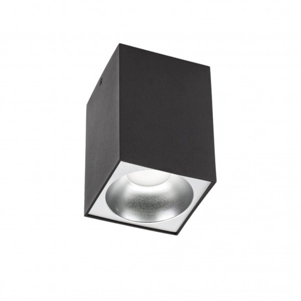 Spectrum voor de installateur LED plafondspot - Cube Mat Zwart 95x95x138 mm - Excl. LED Spot