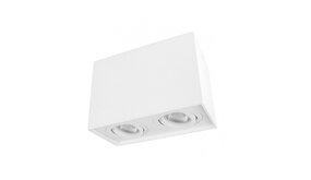 Spectrum LED plafondspot dubbel kantelbaar - Cube Wit - GU10 fitting Spectrum LED plafondspot dubbel kantelbaar - Cube Wit - GU10 fitting