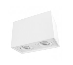 Spectrum voor de installateur LED plafondspot dubbel kantelbaar - Cube Wit - GU10 fitting