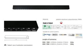 Spectrum voor de installateur LED Linair - Inspire one - Dark light - Black on Black