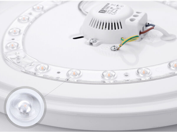 Aigostar LED Witte plafondlamp rond- 12W vervangt 60W - 3000k warm wit licht - 255x55mm Aigostar LED Witte plafondlamp rond- 12W vervangt 60W - 3000k warm wit licht - 255x55mm