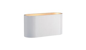 Spectrum voor de installateur LED Wandlamp Ovaal - Wit Goud met G9 fitting - 80x80x160 mm