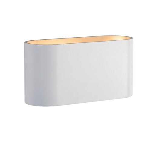 Spectrum LED Wandlamp Ovaal - Wit Goud met G9 fitting - 80x80x160 mm