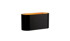 Spectrum LED Wandlamp Ovaal - Zwart Goud met G9 fitting - 80x80x160 mm Spectrum LED Wandlamp Ovaal - Zwart Goud met G9 fitting - 80x80x160 mm