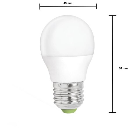 Spectrum LED lamp dimbaar - E27 fitting - 5W vervangt 40W - Warm wit licht 3000K Spectrum LED lamp dimbaar - E27 fitting - 5W vervangt 40W - Warm wit licht 3000K