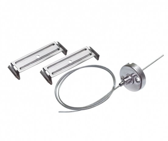 Spectrum voor de installateur LED Batten ophangset - 2 x 1 meter staaldraden